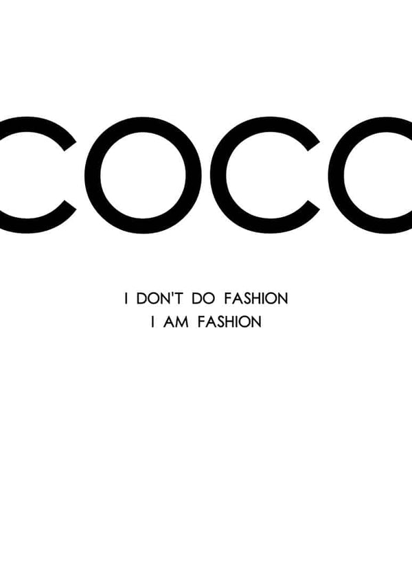 Póster clásico de Coco Chanel