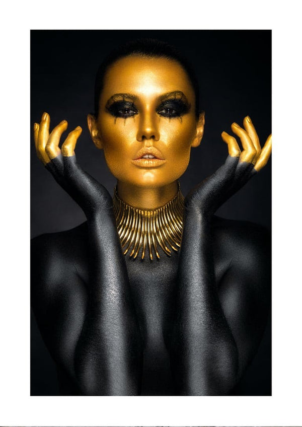 poster fashion Golden woman