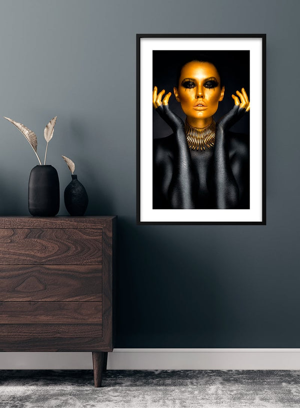 poster fashion Golden woman