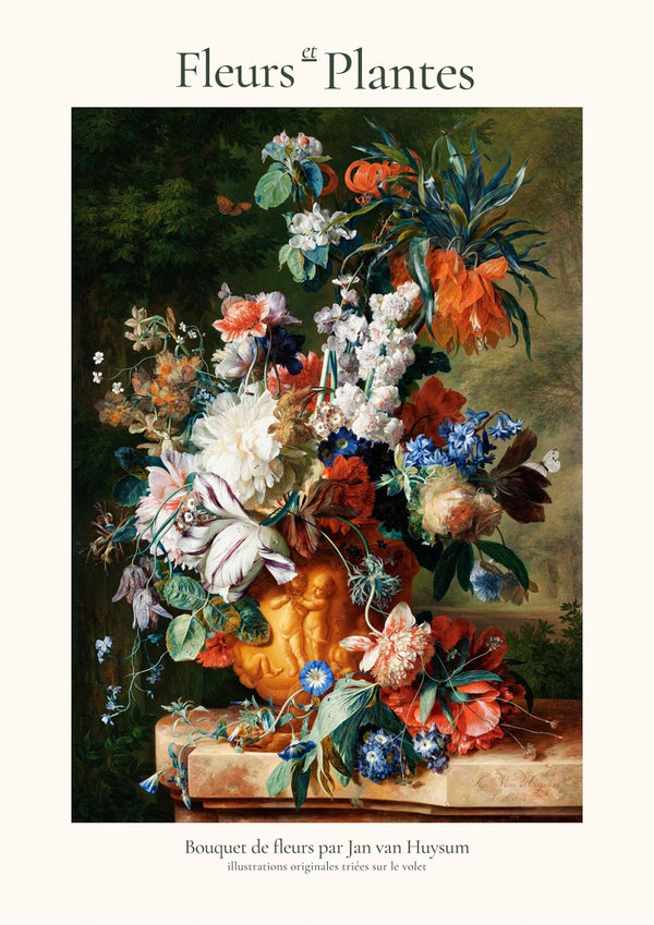 Bouquet of Flowers di Jan van Huysum Poster