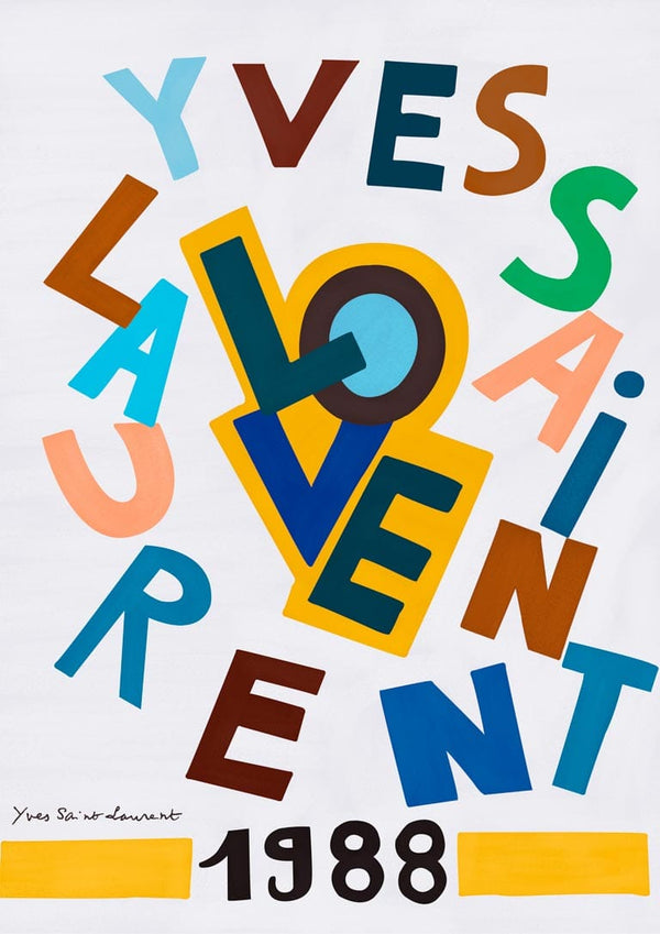 poster mostra Yves saint Laurent