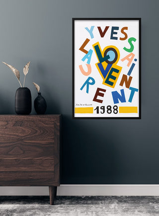 poster mostra Yves saint Laurent