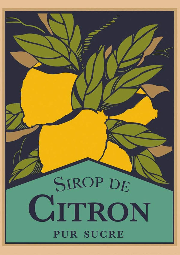 Affiche Sirop De Citron