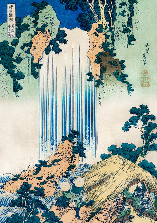 Cascada Yoro de Katsushika Hokusai