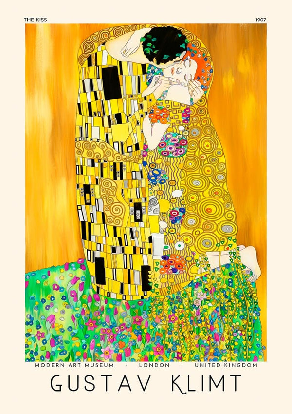Gustav Klimt - Póster El beso