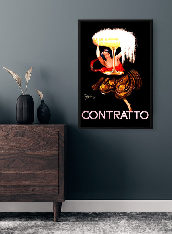Affiche vintage Contratto