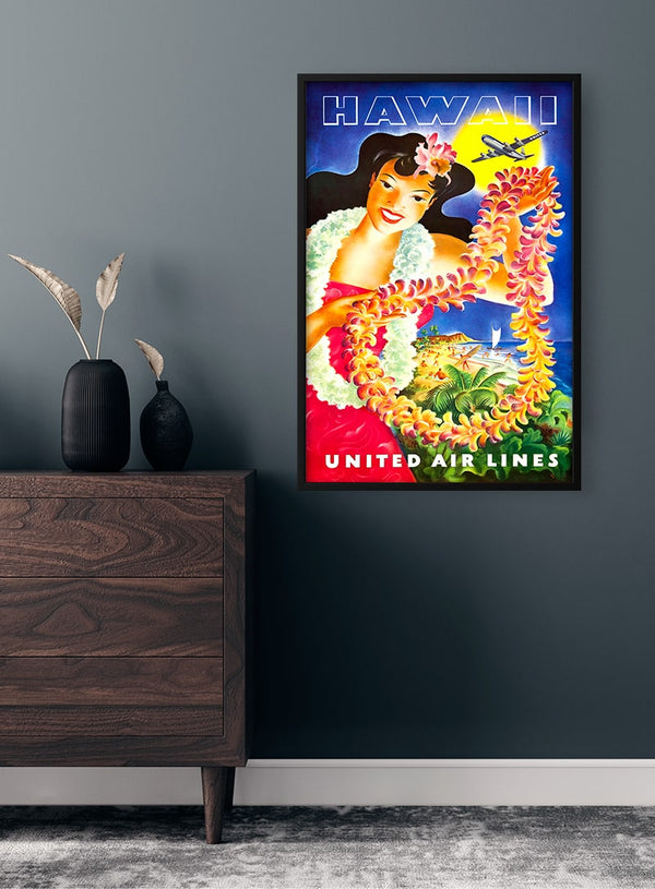 Affiche vintage Hawaï