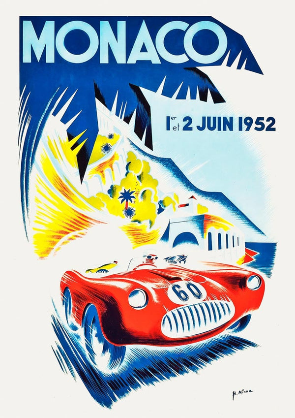 Poster Monaco vintage