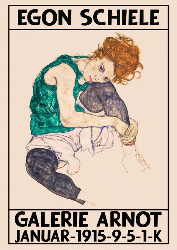 Egon Schiele - Galerie Arnot 1915 Póster