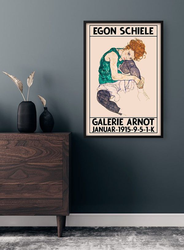Egon Schiele - Galerie Arnot 1915 Póster