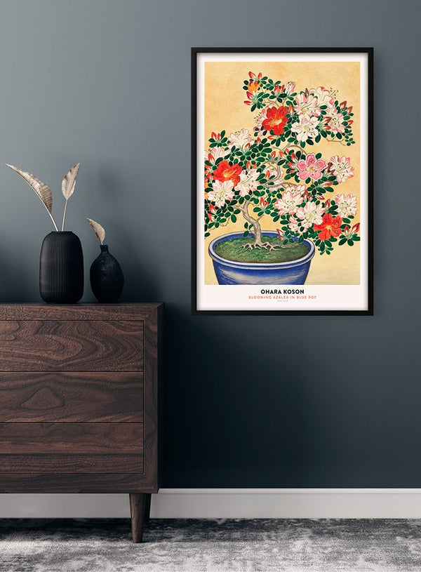 Ohara Koson - Póster Azalea en flor