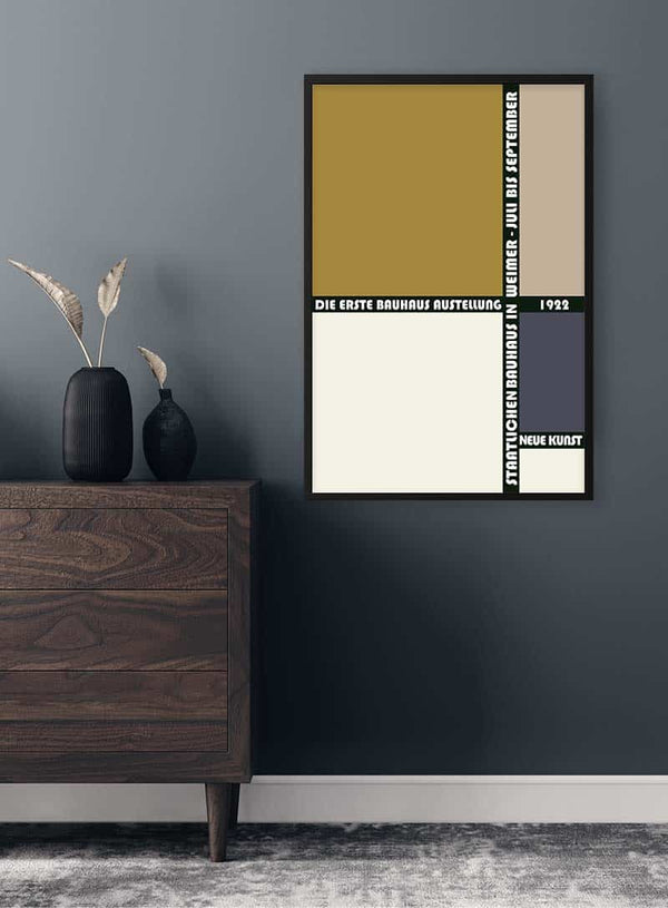 Bauhaus Weimar Braun 1922 Poster