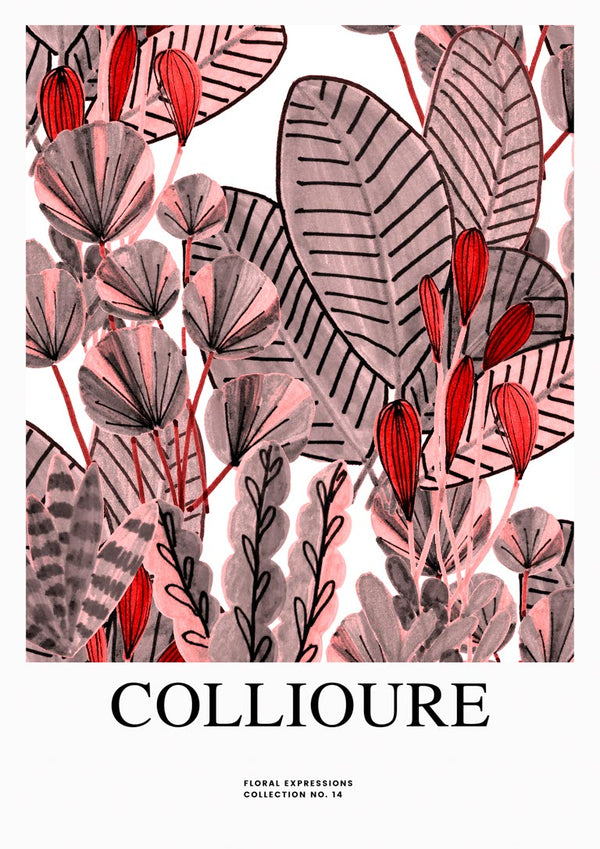 Póster Flores en Collioure