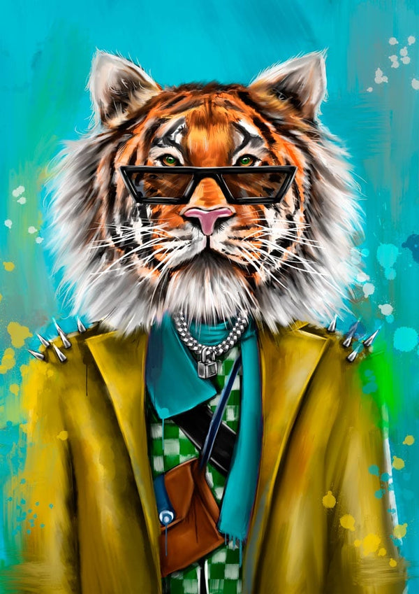 Póster Tan cool como un tigre