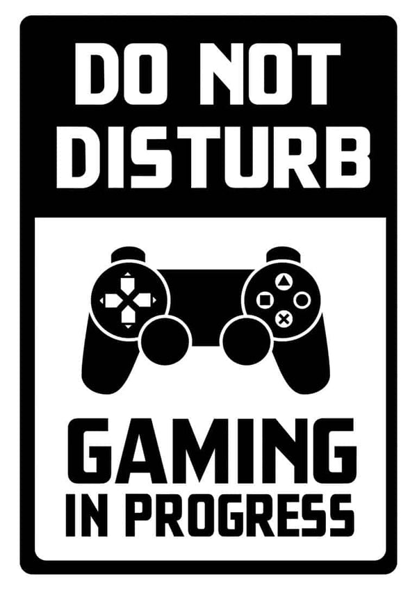Poster Non disturbare Gamer