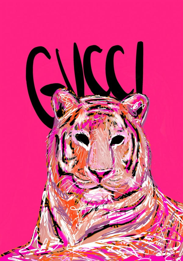 Poster Moda Gucci Tiger n. 02