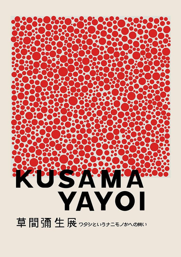 Yayoi Kusama - Póster de Puntos Rojos