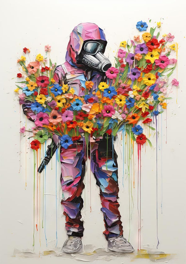 Soldato di pace - Poster ispirato a Banksy