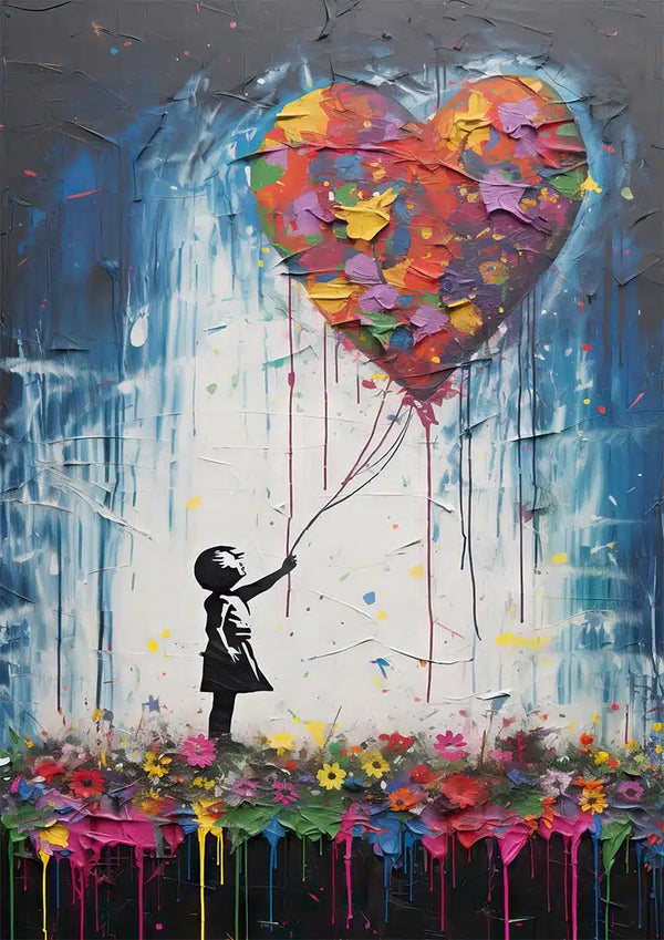 Chica con globo - Inspirado en Banksy