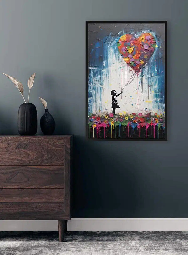 Chica con globo - Inspirado en Banksy