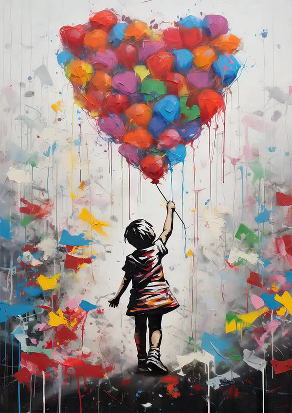 Chica con globo II- Inspirado en Banksy