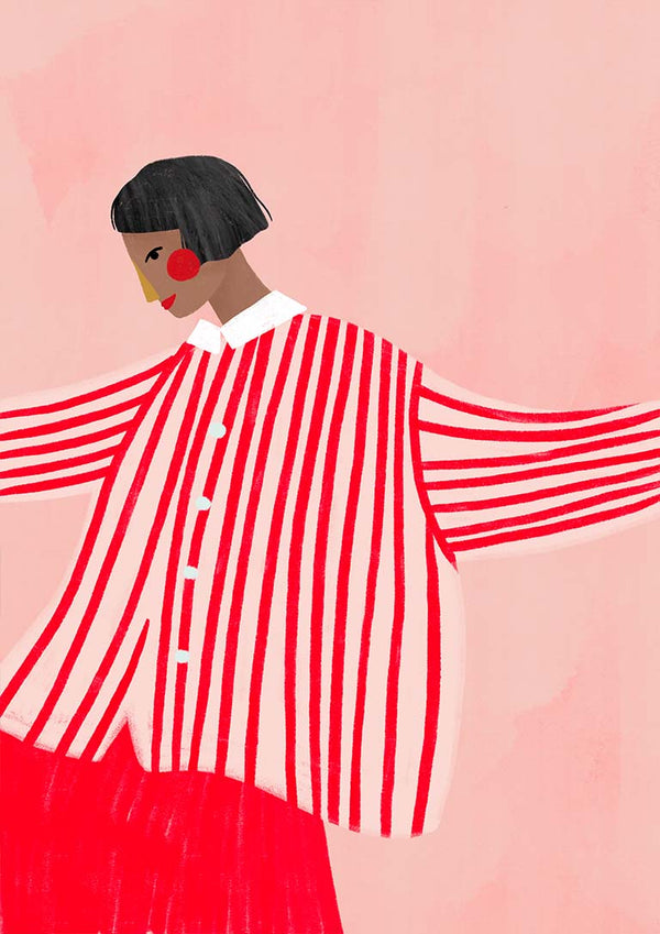 La donna con le strisce rosse - Bea Muller