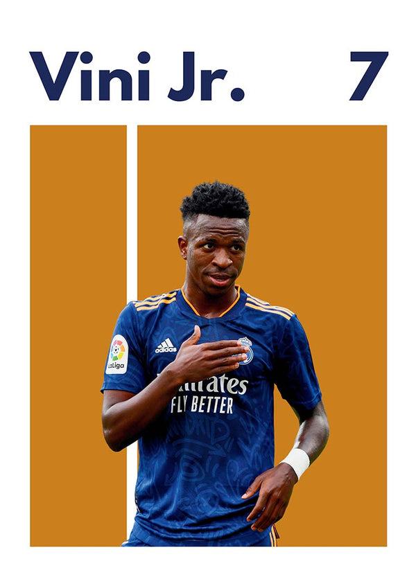 Poster di calcio Vini Jr. Real Madrid