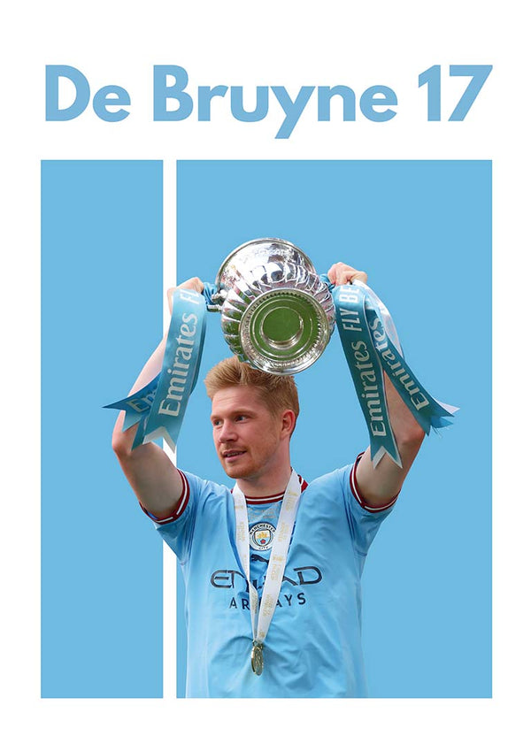 Poster di calcio De Bruyne Man City
