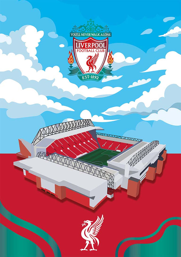 Poster di calcio Anfield Liverpool Stadium