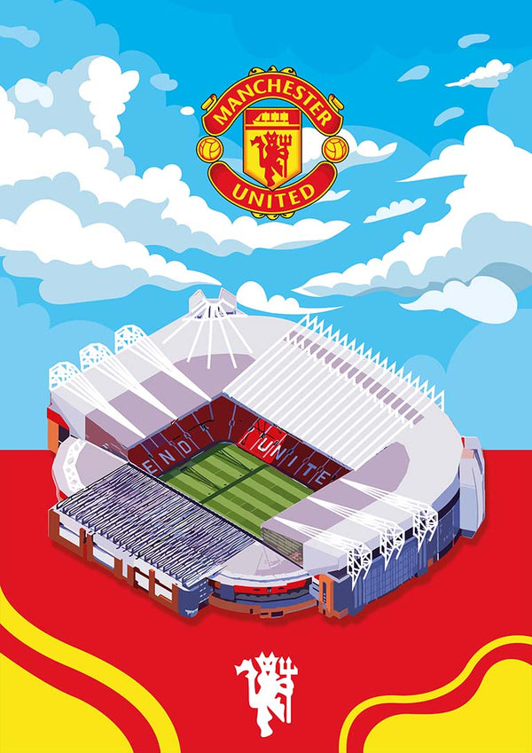 Poster di calcio Old Trafford Manchester United