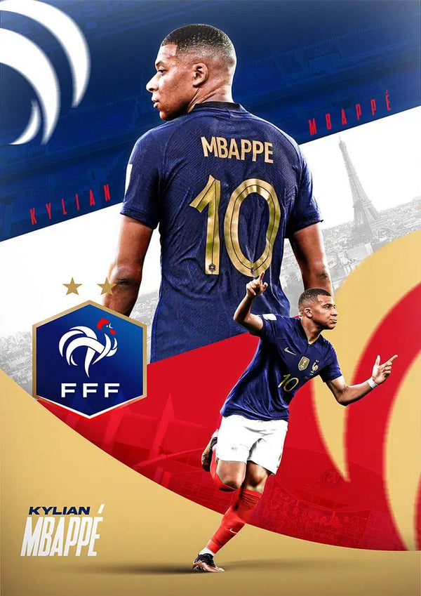 Poster di calcio Kylian Mbappé
