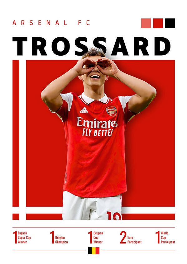 Trossard - Poster Calcio Arsenal