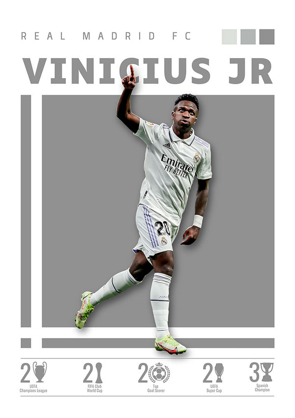 Vinicius Jr. - Poster Calcio Real Madrid