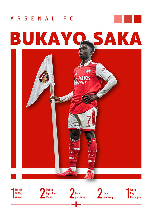 Bukayo Saka - Poster Calcio Arsenal