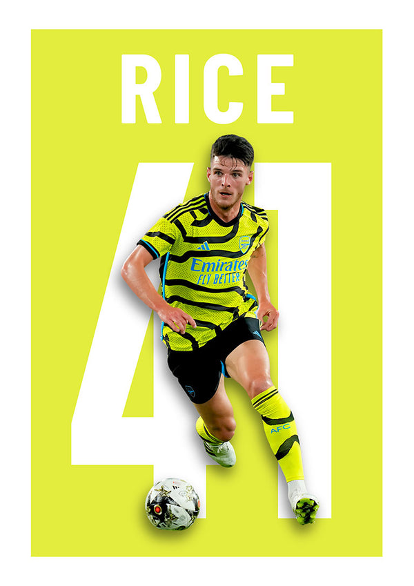 Declan Rice - Poster Calcio Arsenal