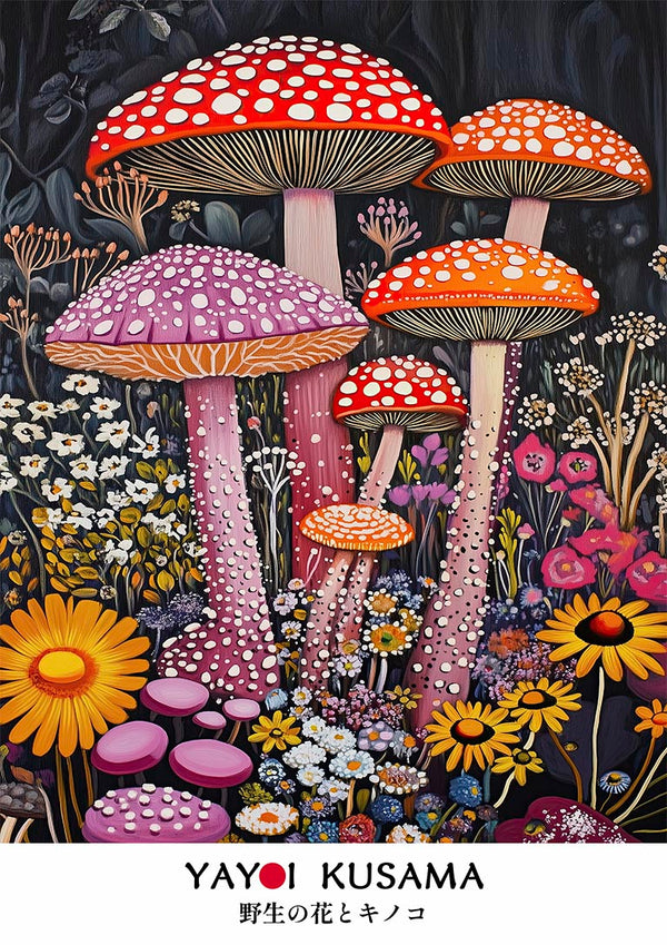 Yayoi Kusama - Hongos altos