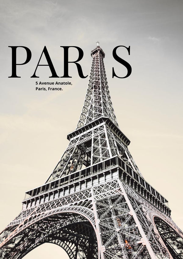 Paris Eiffel Tower Artsy Edition