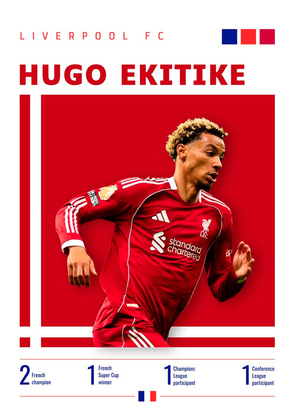 Hugo Ekitike - Poster calcio Liverpool