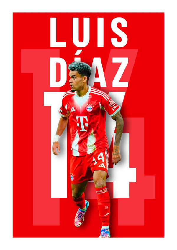 Luis Diaz  - Poster calcio Bayern Monaco