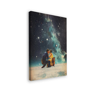 A couple sits under a starry sky, gazing at the cosmos in "I'll Take You To the Stars for a Second Date."