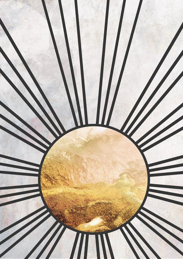 Sole a metà nero e oro - Sarah Manovski