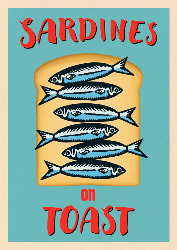 Sardinas sobre tostada - Wallchart