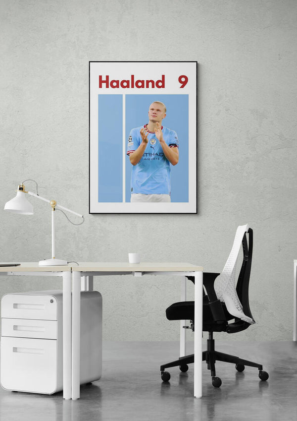 Poster di calcio Haaland Man City