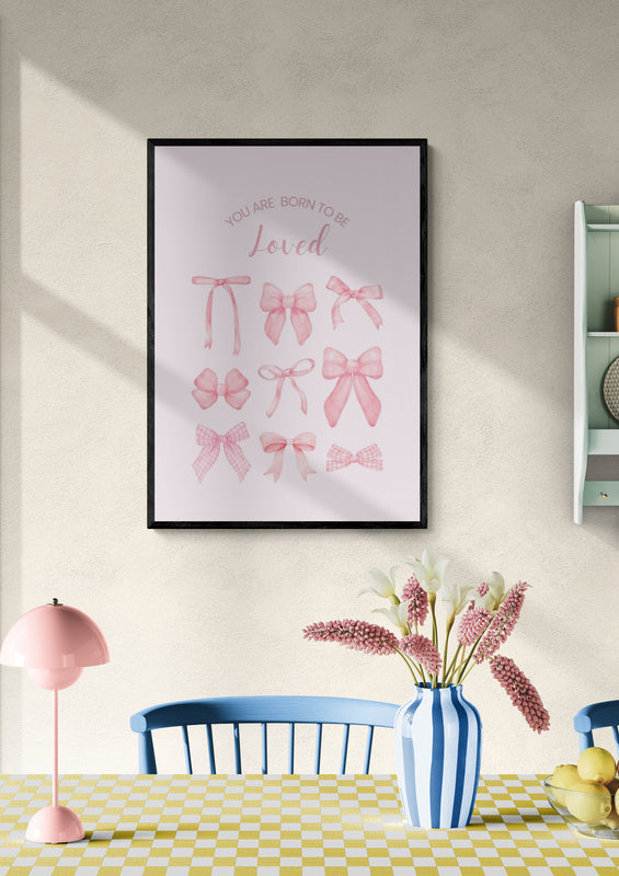 Pink Bows Born To Be Loved