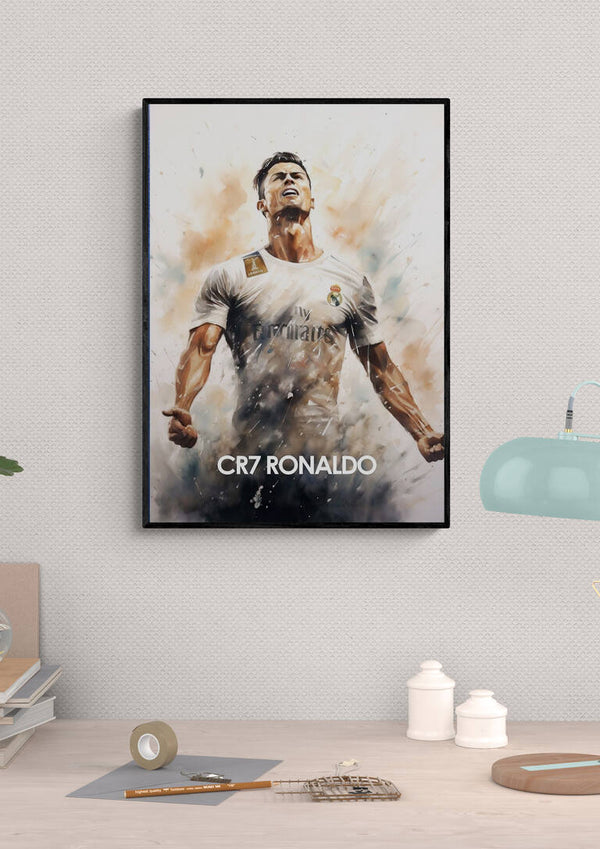 Poster calcistico di CR7 Ronaldo