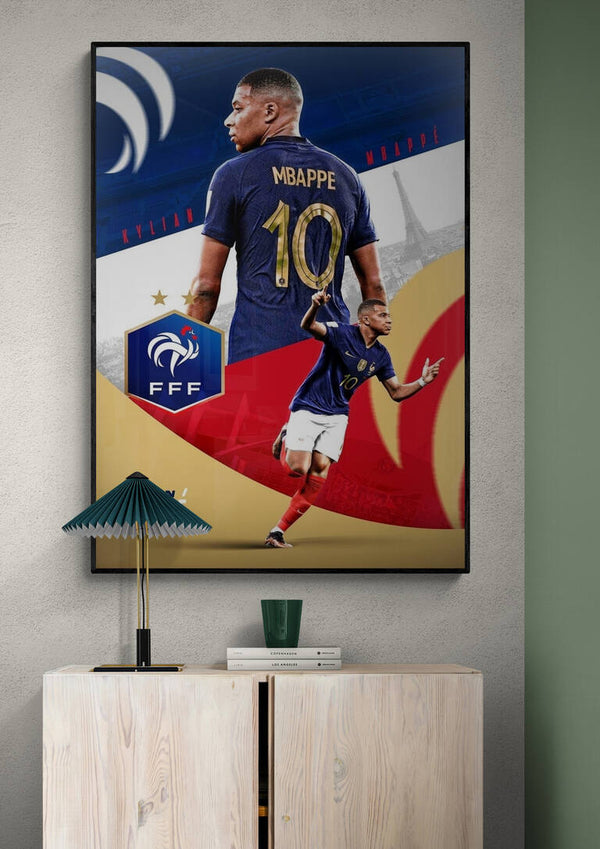 Poster di calcio Kylian Mbappé