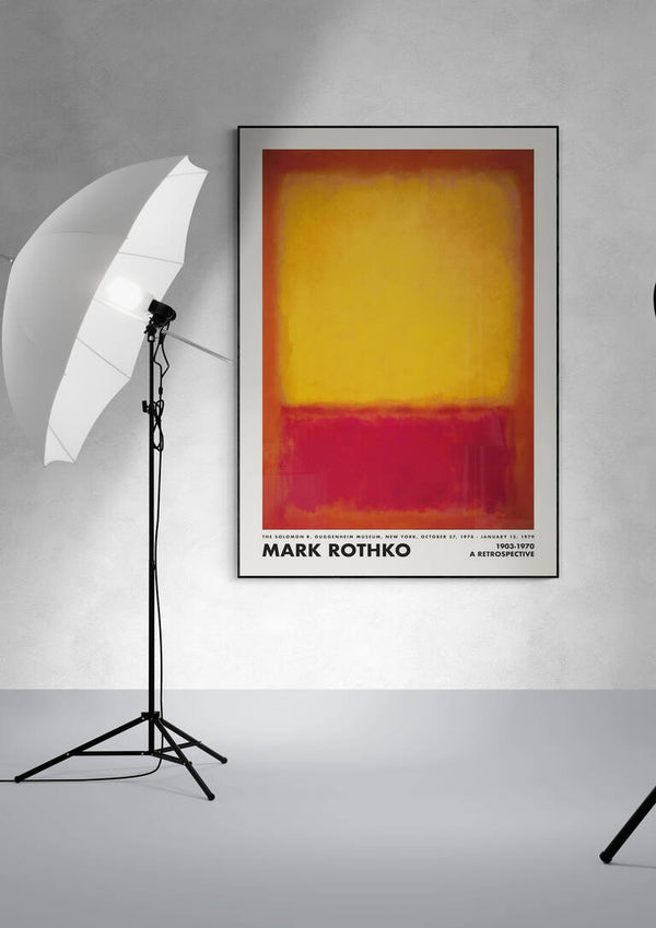 Rothko amarillo sobre rojo