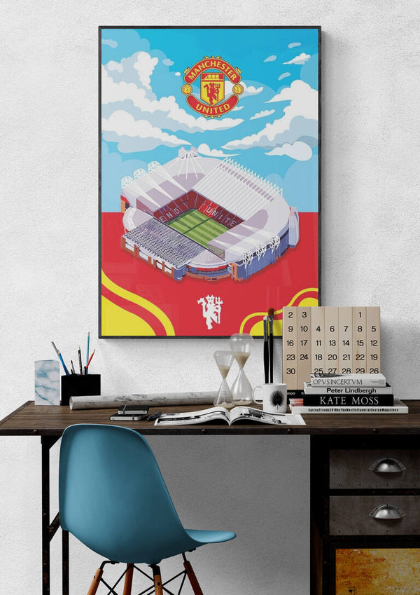 Poster di calcio Old Trafford Manchester United