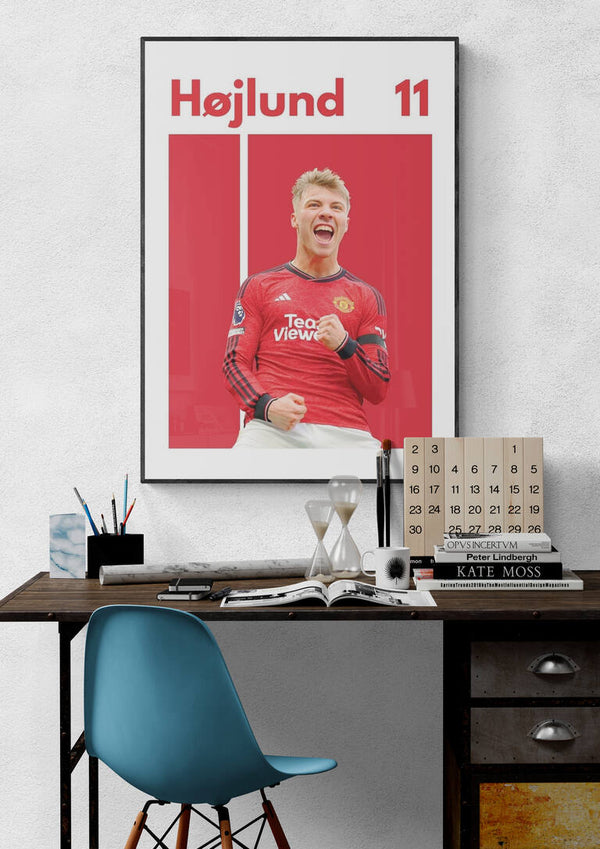 Poster di calcio Rasmus Højlund