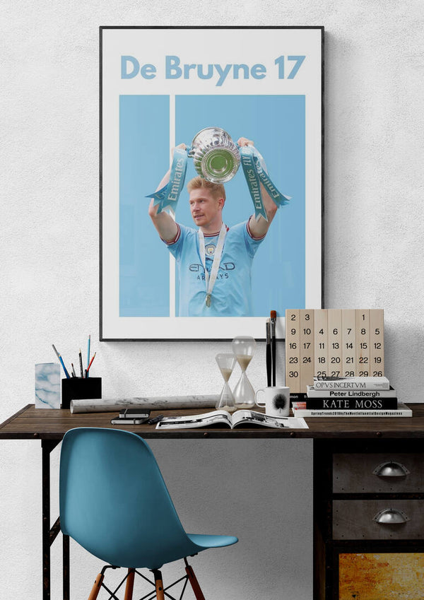 Poster di calcio De Bruyne Man City